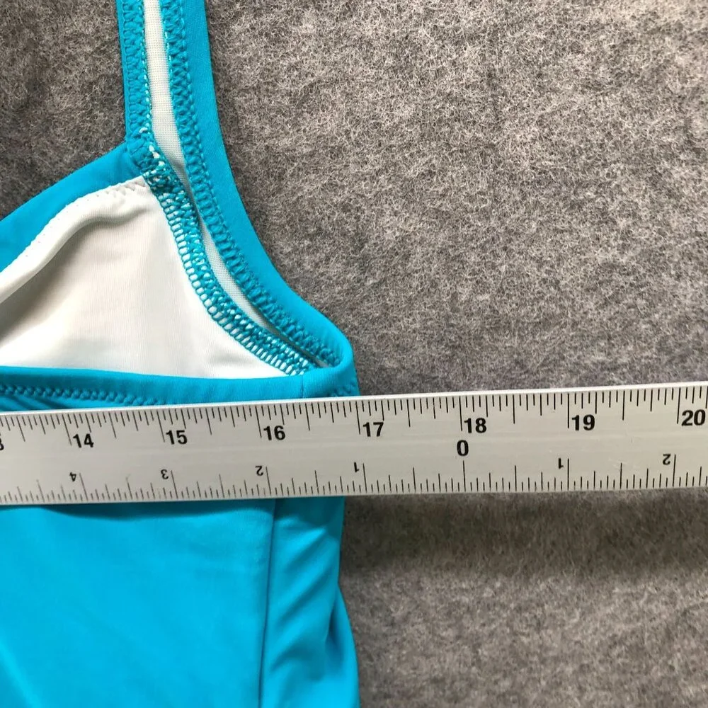 Lands' End Women's Blue Swim Top - Picture 9 of 10